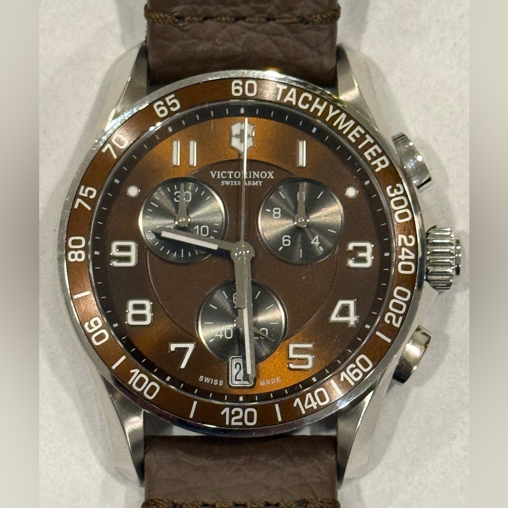 Victorinox Swiss Army FieldForce Classic Chronograph Men’s Watch - Leather Band